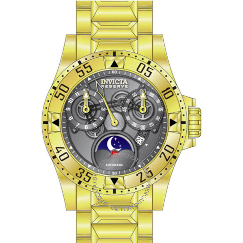 Relógio Reserve Excursion Automático Mostrador Gunmetal 49 mm - Mercado de Luxo - O Maior E-Commerce de Bens, Produtos e Serviços de Luxo do Brasil.