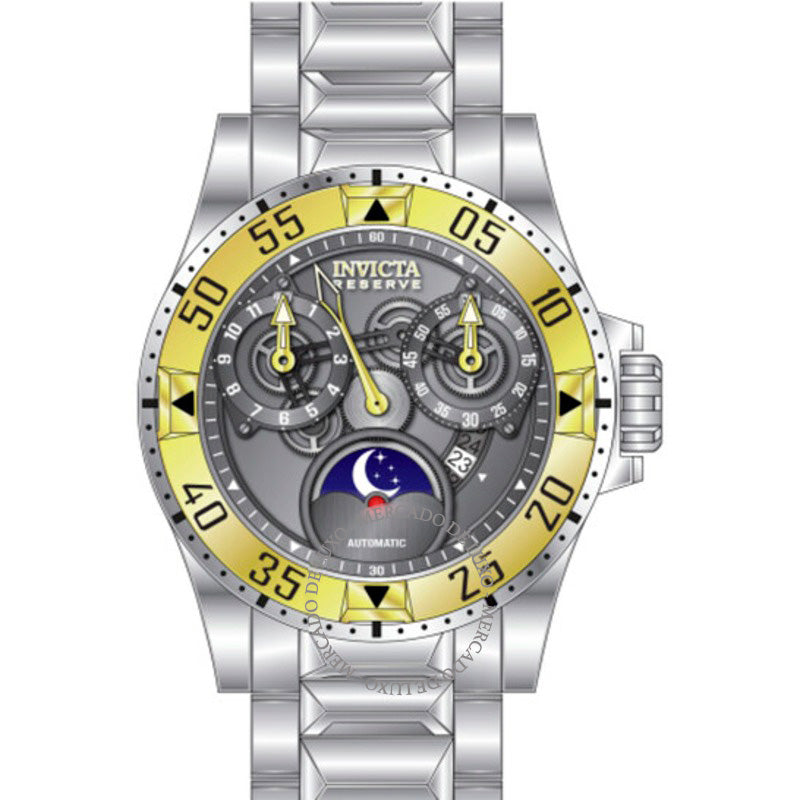 Relógio Reserve Excursion Automático Mostrador Gunmetal 49 mm - Mercado de Luxo - O Maior E-Commerce de Bens, Produtos e Serviços de Luxo do Brasil.