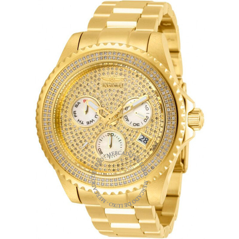 Relógio Pro Diver Cronógrafo Quartzo Mostrador Pavê 47 mm - Mercado de Luxo - O Maior E-Commerce de Bens, Produtos e Serviços de Luxo do Brasil.