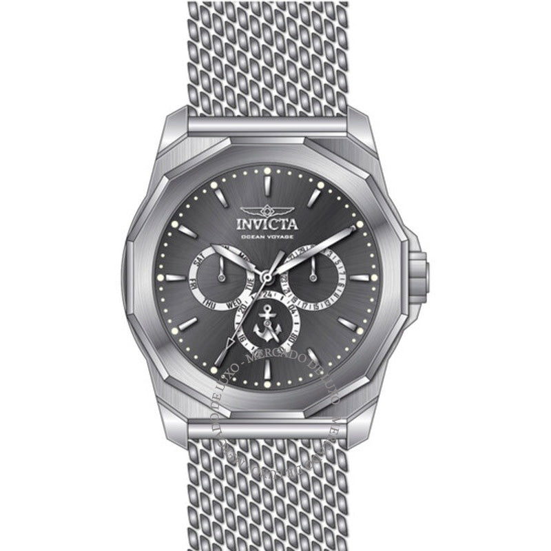 Relógio Ocean Voyage GMT Mostrador Quartz Gunmetal  - Mercado de Luxo - O Maior E-Commerce de Bens, Produtos e Serviços de Luxo do Brasil.
