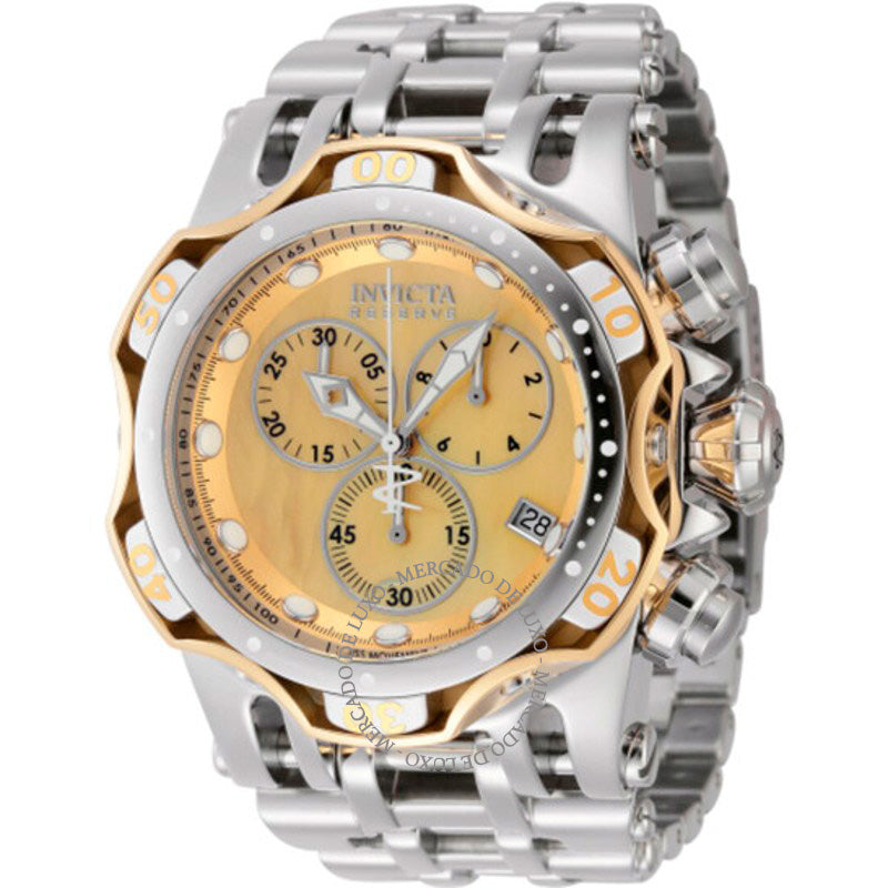 Relógio Cronógrafo Fusion Quartzo Mostrador Dourado 54 mm - Mercado de Luxo - O Maior E-Commerce de Bens, Produtos e Serviços de Luxo do Brasil.