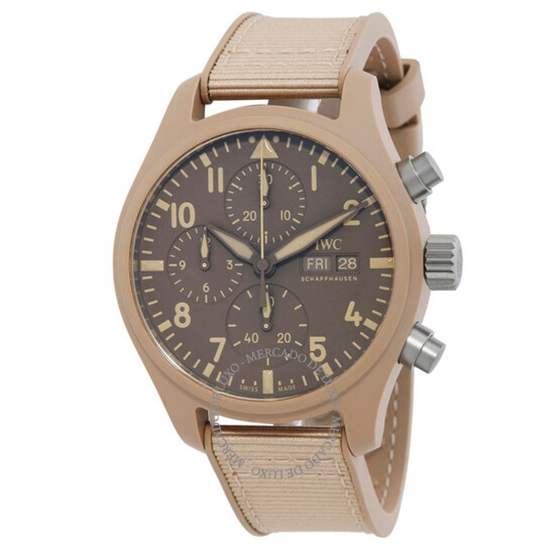 Relógio Top Gun Mojave Desert Chronograph Automático Mostrador Marrom 41 mm - Mercado de Luxo - O Maior E-Commerce de Bens, Produtos e Serviços de Luxo do Brasil.