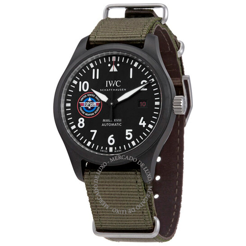 Relógio Pilots Mark XVIII Top Gun SFTI Automático Mostrador Preto 41 mm - Mercado de Luxo - O Maior E-Commerce de Bens, Produtos e Serviços de Luxo do Brasil.
