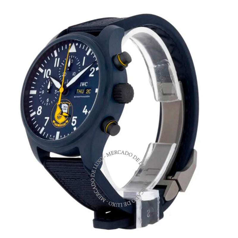 Relógio Pilot Chronograph Blue Angels Automático Mostrador Azul 44 mm - Mercado de Luxo - O Maior E-Commerce de Bens, Produtos e Serviços de Luxo do Brasil.