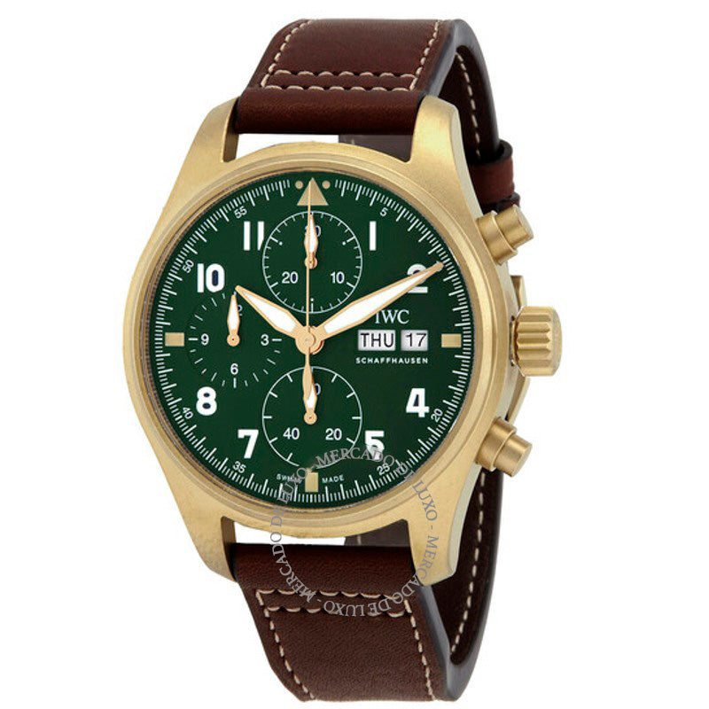 Relógio Pilot Spitfire Cronógrafo Automático Mostrador Verde 41 mm - Mercado de Luxo - O Maior E-Commerce de Bens, Produtos e Serviços de Luxo do Brasil.