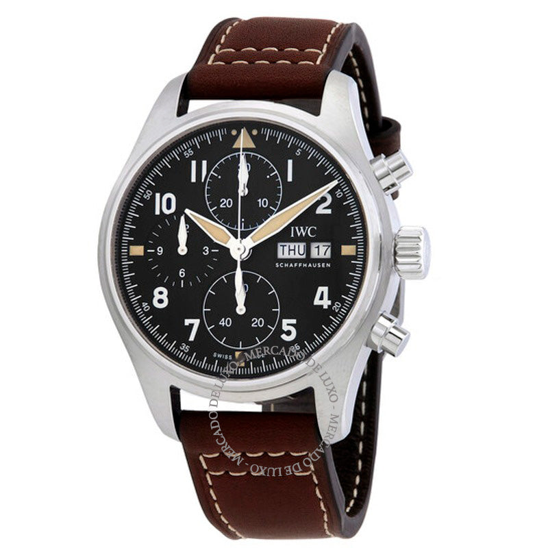 Relógio Pilot Spitfire Cronógrafo Automático Mostrador Preto 41 mm - Mercado de Luxo - O Maior E-Commerce de Bens, Produtos e Serviços de Luxo do Brasil.