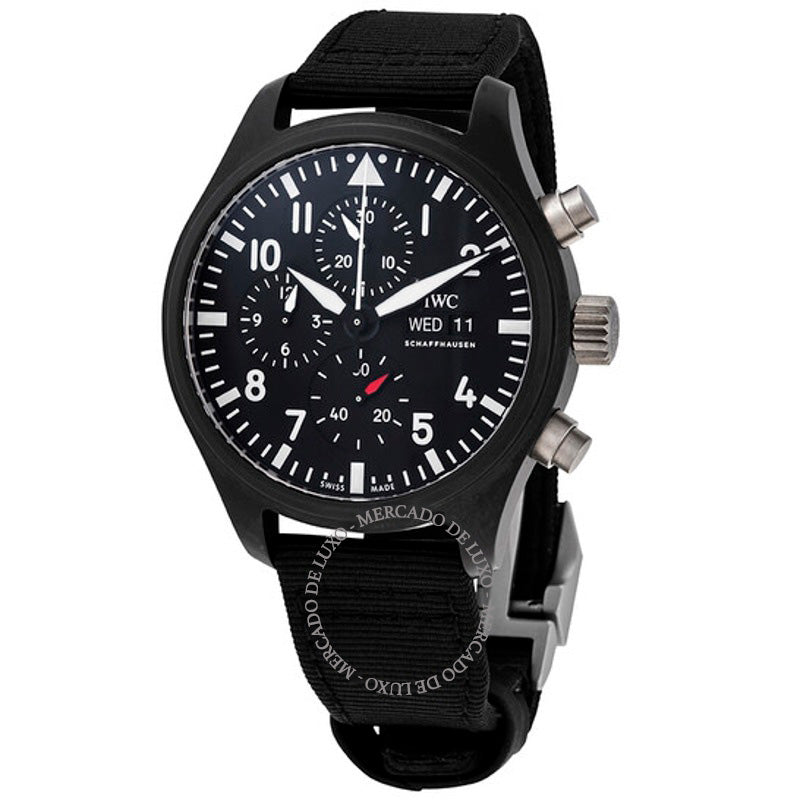 Relógio Pilot Top Gun Cronógrafo Automático Mostrador Preto 44 mm - Mercado de Luxo - O Maior E-Commerce de Bens, Produtos e Serviços de Luxo do Brasil.