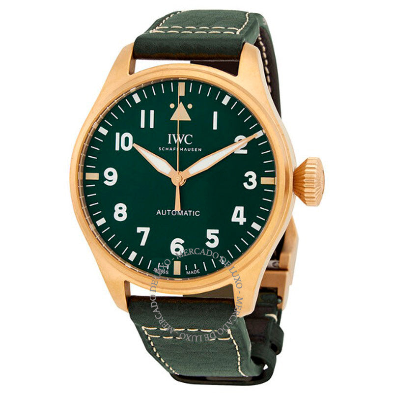 Relógio Big Pilot Bronze Spitfire Automático Mostrador Verde 43 mm - Mercado de Luxo - O Maior E-Commerce de Bens, Produtos e Serviços de Luxo do Brasil.