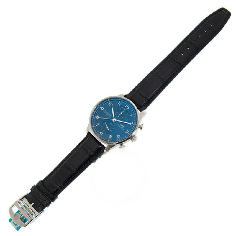 Relógio Cronógrafo Português Automático Mostrador Azul 41 mm - Mercado de Luxo - O Maior E-Commerce de Bens, Produtos e Serviços de Luxo do Brasil.