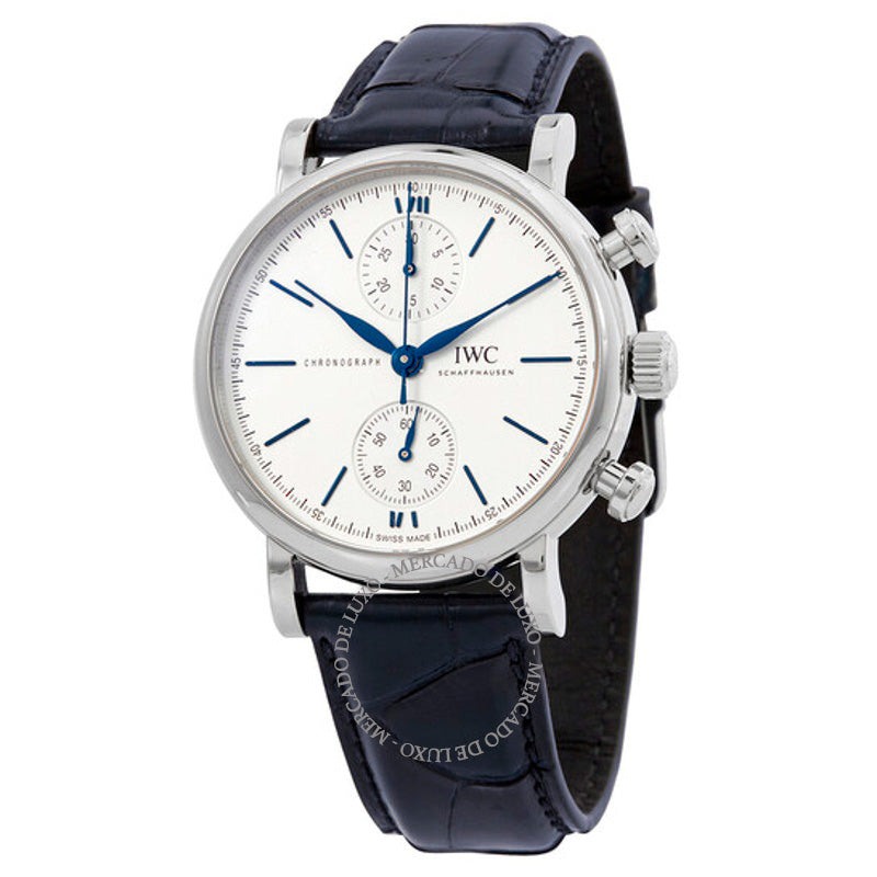 Relógio Portofino Cronógrafo Automático Mostrador Branco 39 mm - Mercado de Luxo - O Maior E-Commerce de Bens, Produtos e Serviços de Luxo do Brasil.
