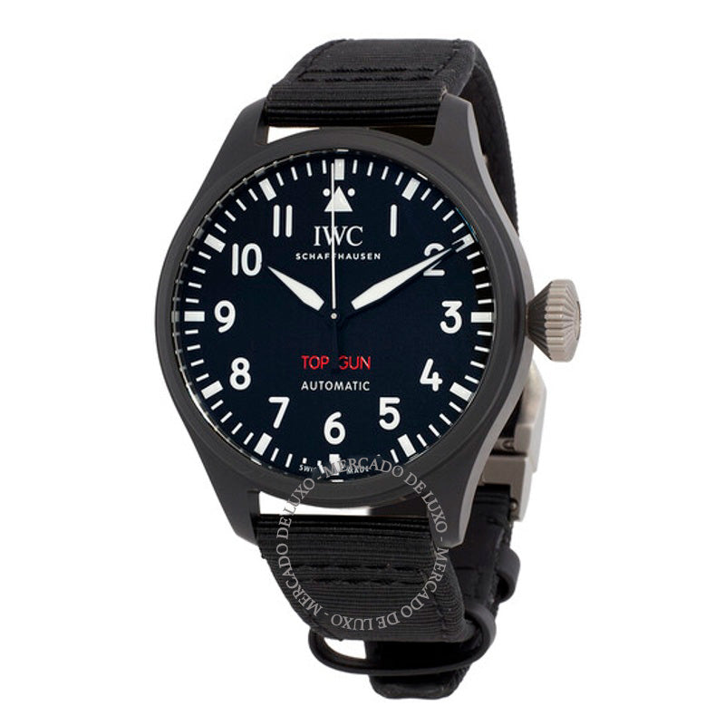 Relógio Big Pilots 43 Top Gun Automático Mostrador Preto 43 mm - Mercado de Luxo - O Maior E-Commerce de Bens, Produtos e Serviços de Luxo do Brasil.