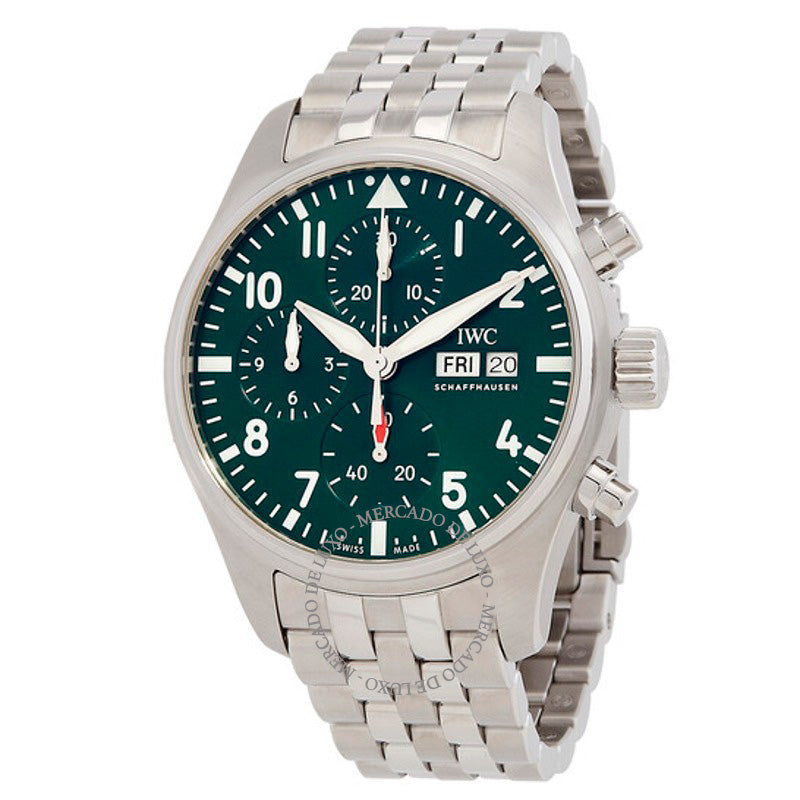 Relógio Pilot Chronograph 41 Automático Mostrador Verde 41 mm - Mercado de Luxo - O Maior E-Commerce de Bens, Produtos e Serviços de Luxo do Brasil.