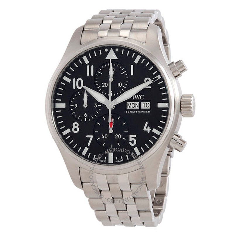 Relógio Pilots Chronograph Automático Mostrador Preto 43 mm - Mercado de Luxo - O Maior E-Commerce de Bens, Produtos e Serviços de Luxo do Brasil.