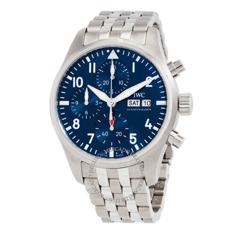 Relógio Pilot Chronograph 41 Automático Mostrador Azul 41 mm - Mercado de Luxo - O Maior E-Commerce de Bens, Produtos e Serviços de Luxo do Brasil.