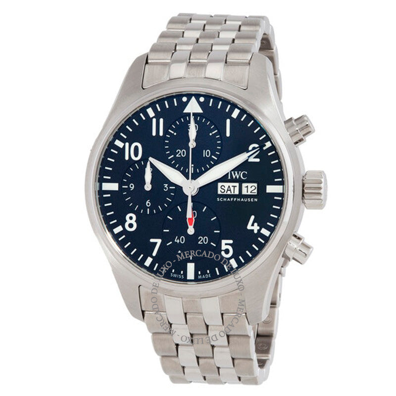 Relógio Pilots Chronograph Automático Mostrador Preto 41 mm - Mercado de Luxo - O Maior E-Commerce de Bens, Produtos e Serviços de Luxo do Brasil.