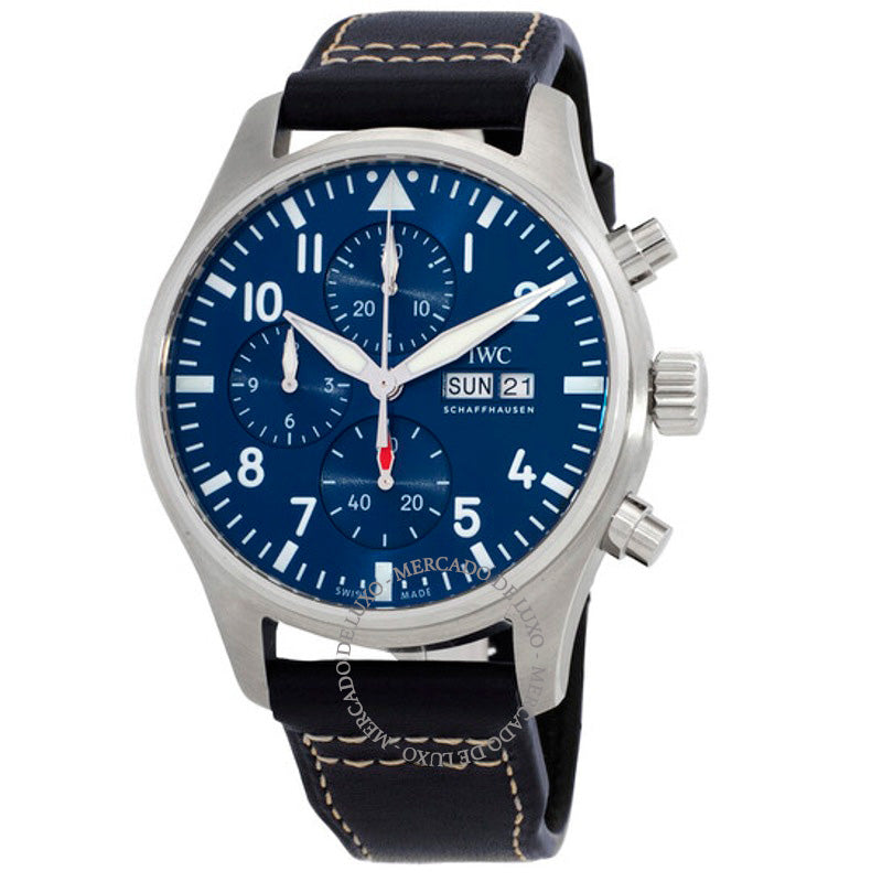 Relógio Pilots Chronograph Automático Mostrador Azul 43 mm - Mercado de Luxo - O Maior E-Commerce de Bens, Produtos e Serviços de Luxo do Brasil.