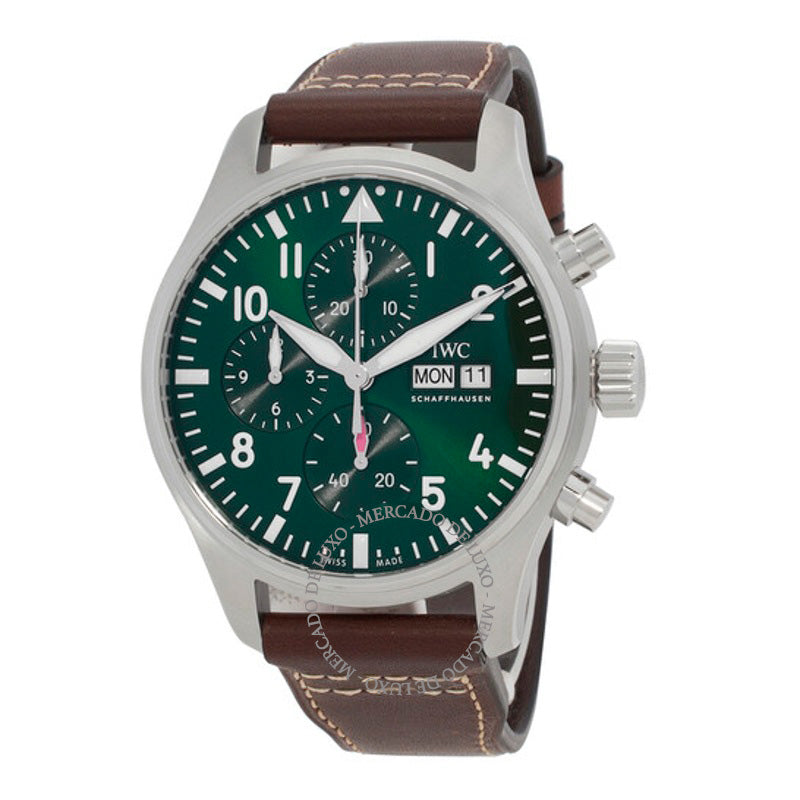 Relógio Pilot Chronograph Automático Mostrador Verde 43 mm - Mercado de Luxo - O Maior E-Commerce de Bens, Produtos e Serviços de Luxo do Brasil.