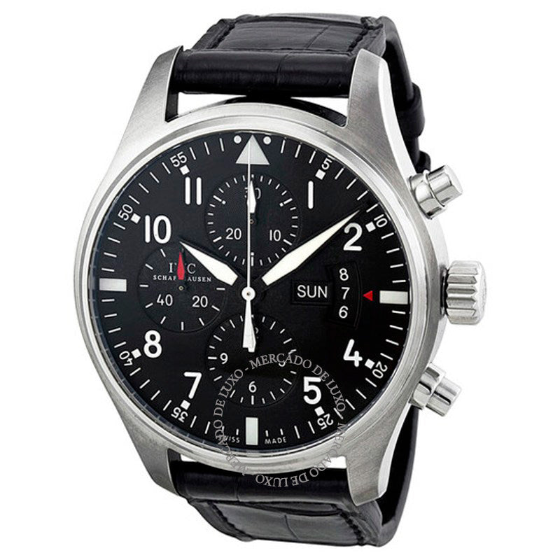 Relógio Pilot Chronograph Automático Mostrador Preto 43 mm - Mercado de Luxo - O Maior E-Commerce de Bens, Produtos e Serviços de Luxo do Brasil.