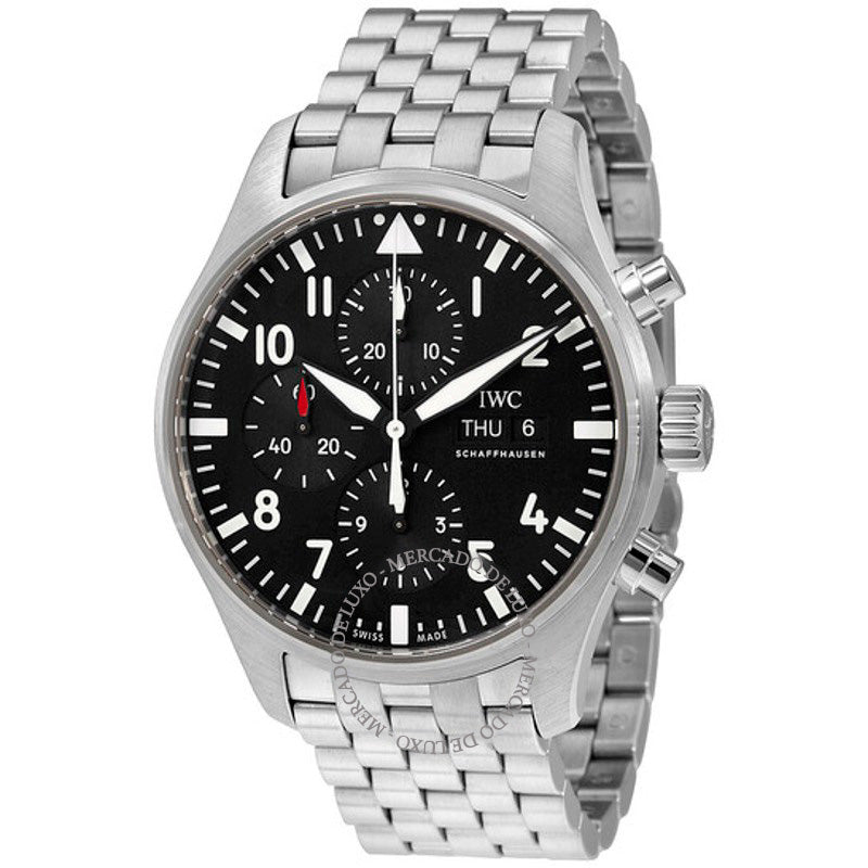 Relógio Pilot Automatic Chronograph Mostrador Preto 43 mm - Mercado de Luxo - O Maior E-Commerce de Bens, Produtos e Serviços de Luxo do Brasil.