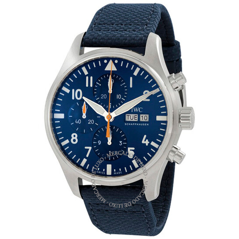 Relógio Pilot Chronograph Automático Mostrador Azul 43 mm - Mercado de Luxo - O Maior E-Commerce de Bens, Produtos e Serviços de Luxo do Brasil.