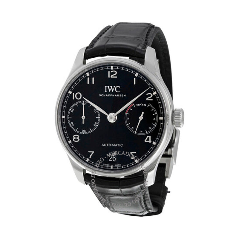 Relógio Portugieser Automático Mostrador Preto 42 mm - Mercado de Luxo - O Maior E-Commerce de Bens, Produtos e Serviços de Luxo do Brasil.