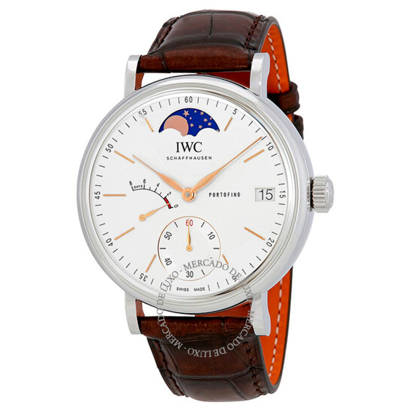 Relógio Portofino Corda Manual Mostrador Prateado 45 mm - Mercado de Luxo - O Maior E-Commerce de Bens, Produtos e Serviços de Luxo do Brasil.
