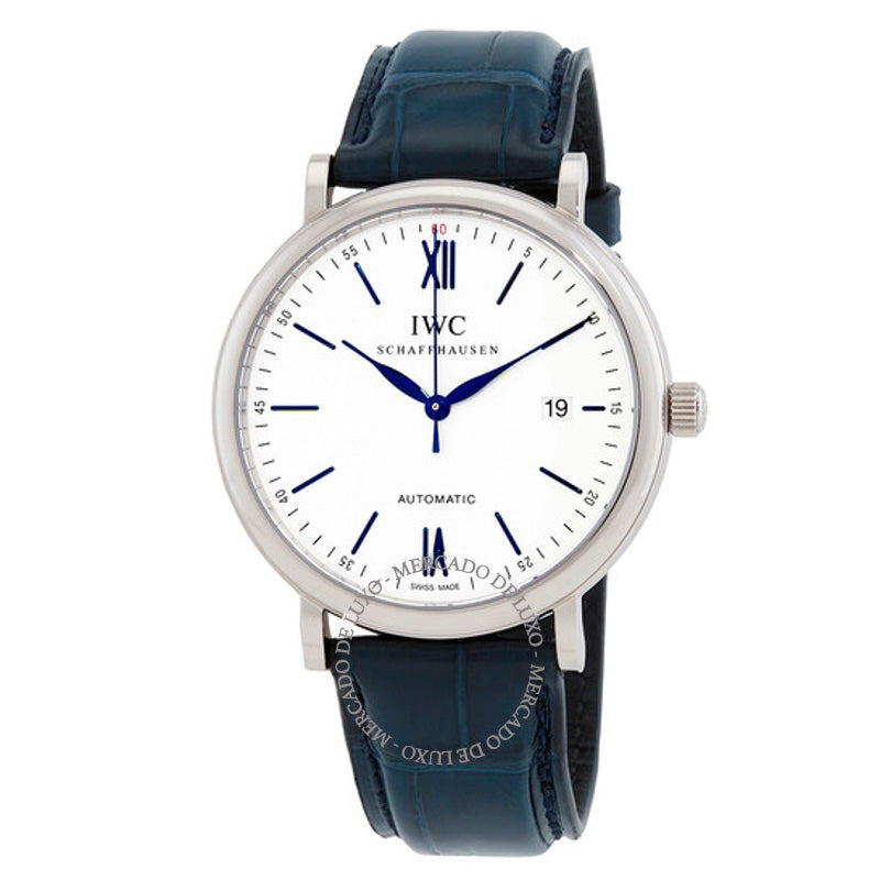Relógio Portofino Automático Mostrador Prateado 40 mm - Mercado de Luxo - O Maior E-Commerce de Bens, Produtos e Serviços de Luxo do Brasil.