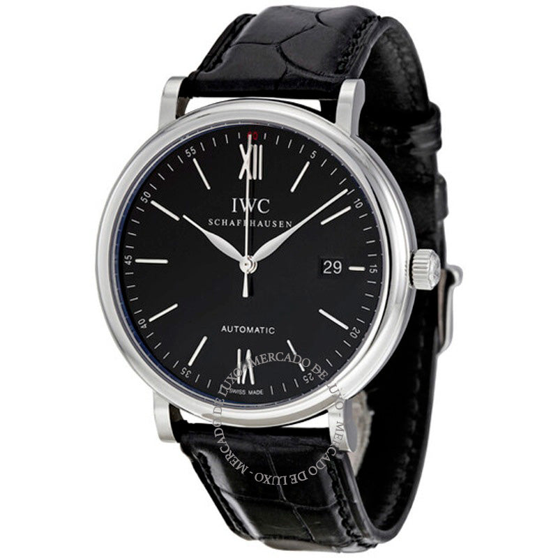 Relógio Portofino Automático Mostrador Preto 40 mm - Mercado de Luxo - O Maior E-Commerce de Bens, Produtos e Serviços de Luxo do Brasil.