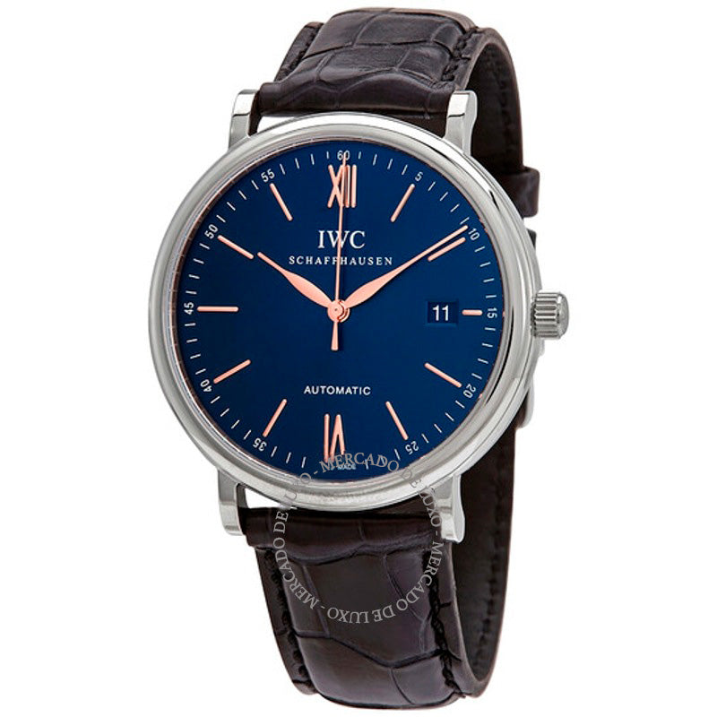 Relógio Portofino Automático Mostrador Azul 40 mm - Mercado de Luxo - O Maior E-Commerce de Bens, Produtos e Serviços de Luxo do Brasil.