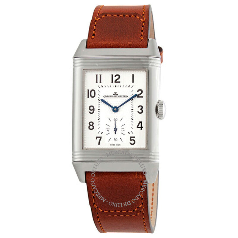 Relógio Reverso Grande Clássico Duoface Mostrador Prateado 47 mm - Mercado de Luxo - O Maior E-Commerce de Bens, Produtos e Serviços de Luxo do Brasil.