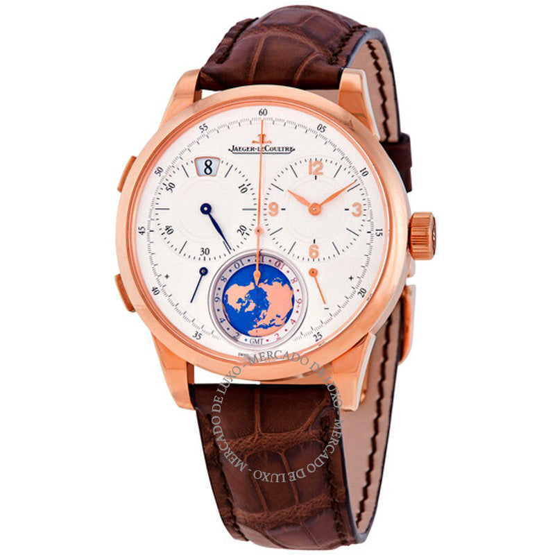 Relógio Duometre Travel Time Hand Wind Mostrador Branco 42 mm - Mercado de Luxo - O Maior E-Commerce de Bens, Produtos e Serviços de Luxo do Brasil.