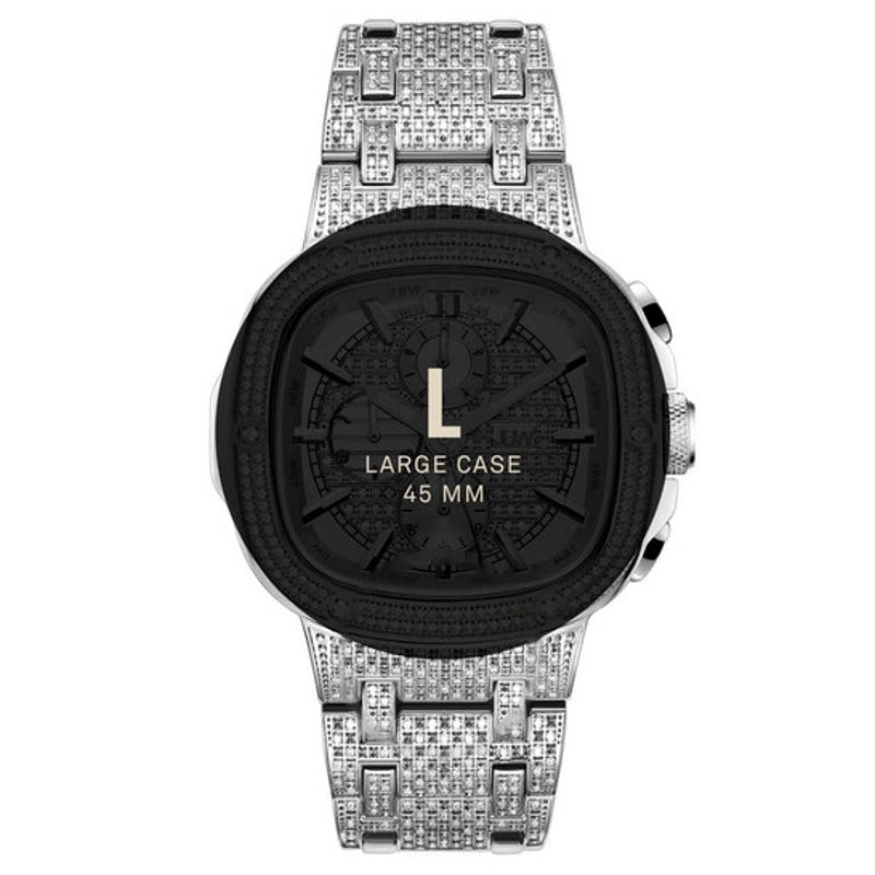 Relógio Cronógrafo da série Platinum com mostrador prateado 47 mm - Mercado de Luxo - O Maior E-Commerce de Bens, Produtos e Serviços de Luxo do Brasil.