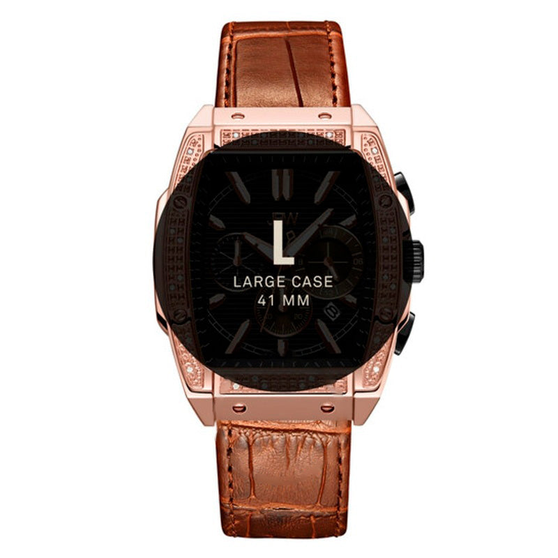 Relógio Cronógrafo Echelon Quartzo Diamante Mostrador Cinza 41 mm - Mercado de Luxo - O Maior E-Commerce de Bens, Produtos e Serviços de Luxo do Brasil.