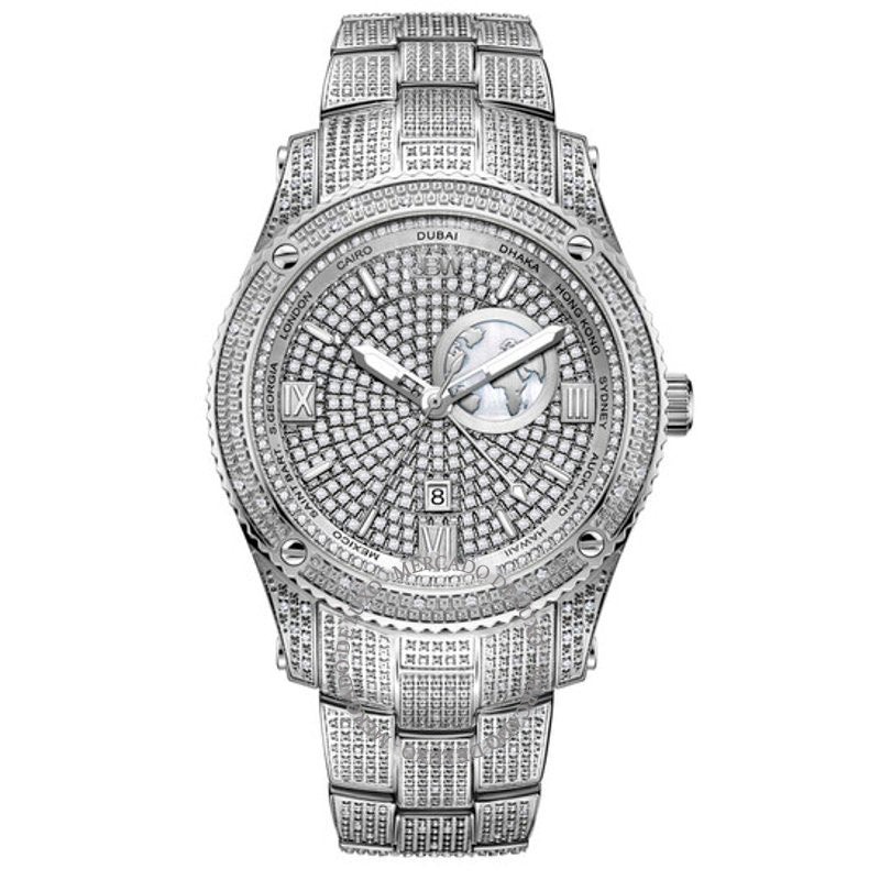Relógio Jet Setter GMT Quartzo Diamante Mostrador Prata 46 mm - Mercado de Luxo - O Maior E-Commerce de Bens, Produtos e Serviços de Luxo do Brasil.