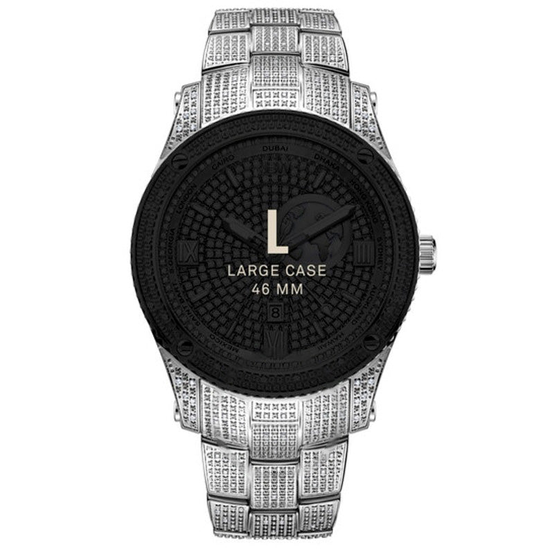 Relógio Jet Setter GMT Quartzo Diamante Mostrador Prata 46 mm - Mercado de Luxo - O Maior E-Commerce de Bens, Produtos e Serviços de Luxo do Brasil.