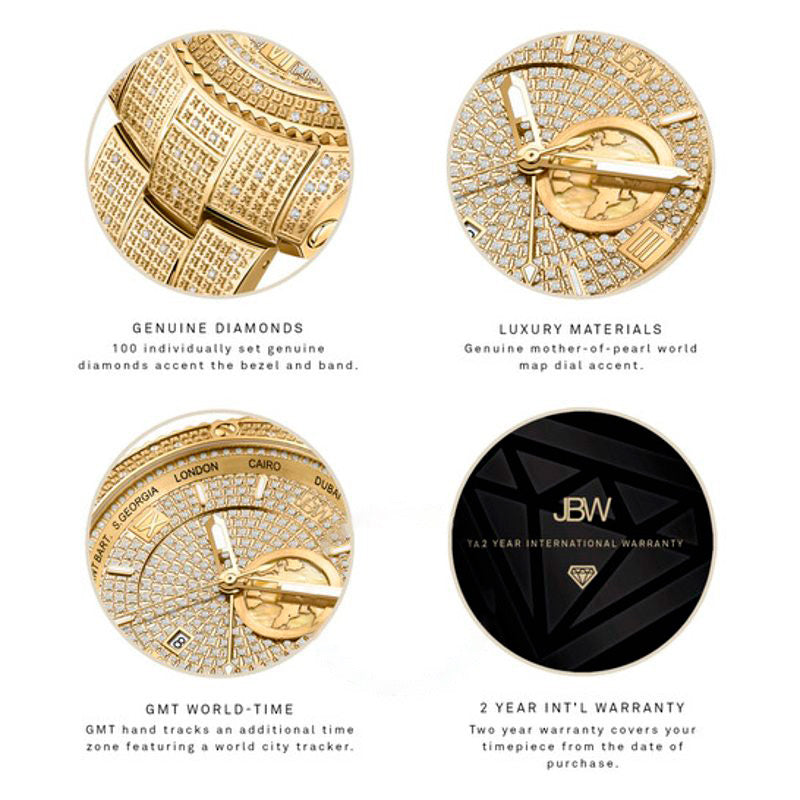 Relógio Jet Setter GMT Quartzo Diamante Mostrador Dourado 46 mm - Mercado de Luxo - O Maior E-Commerce de Bens, Produtos e Serviços de Luxo do Brasil.
