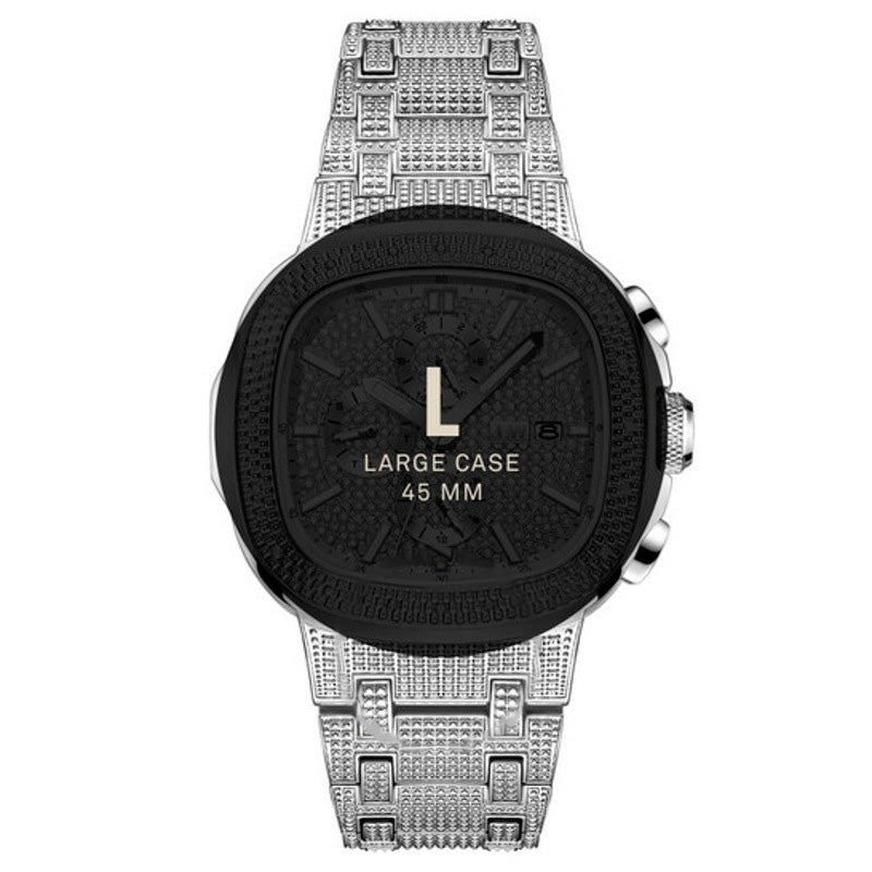 Relógio Heist Quartzo Diamante Mostrador Prata 47 mm - Mercado de Luxo - O Maior E-Commerce de Bens, Produtos e Serviços de Luxo do Brasil.