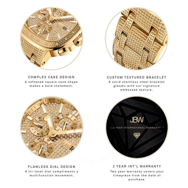 Relógio Heist Quartz Diamond Mostrador Dourado 47 mm - Mercado de Luxo - O Maior E-Commerce de Bens, Produtos e Serviços de Luxo do Brasil.