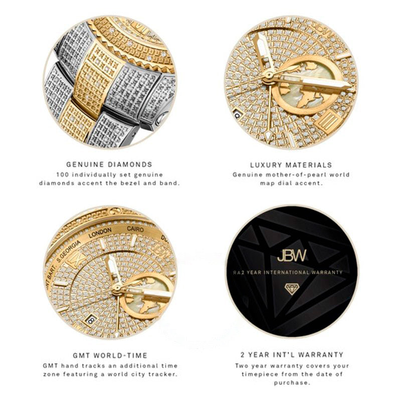 Relógio Jet Setter GMT Quartzo Diamante  - Mercado de Luxo - O Maior E-Commerce de Bens, Produtos e Serviços de Luxo do Brasil.