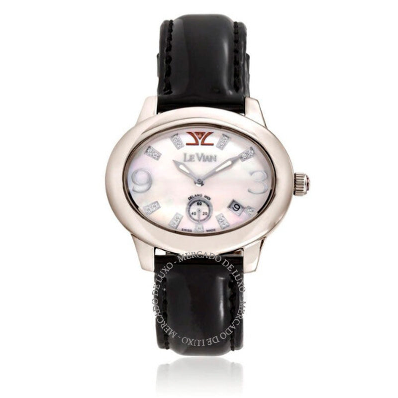 Relógio Le Vian Time Quartzo Mostrador Branco 40 mm - Mercado de Luxo - O Maior E-Commerce de Bens, Produtos e Serviços de Luxo do Brasil.