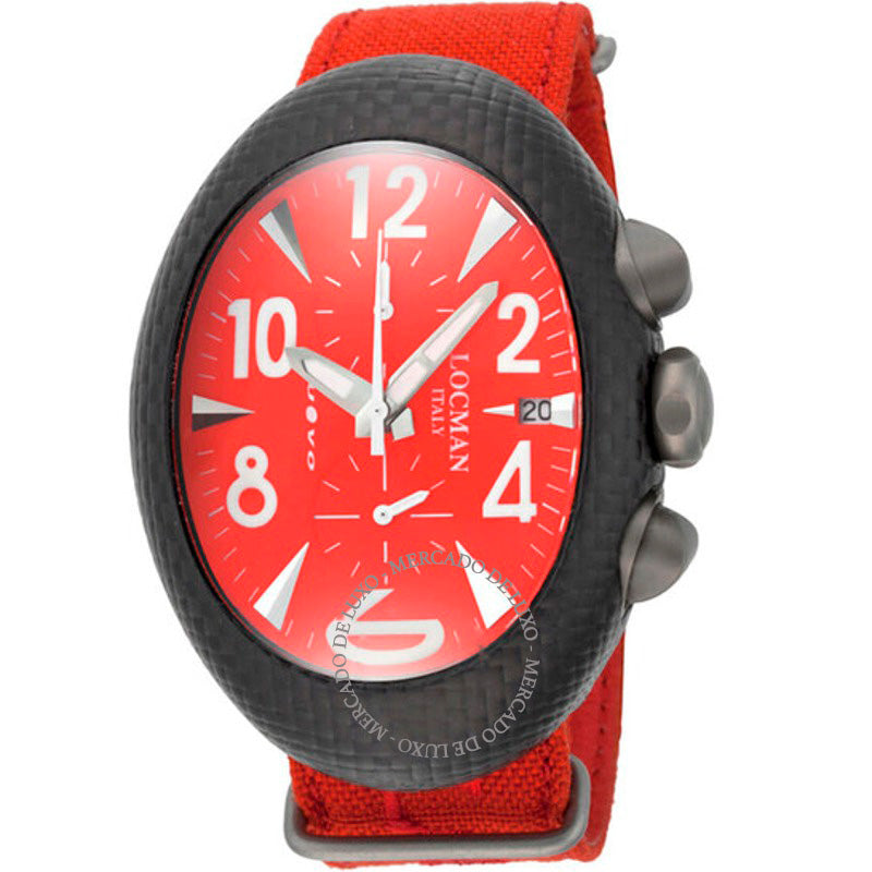 Relógio Novo Carbonio Mostrador Vermelho 44 mm - Mercado de Luxo - O Maior E-Commerce de Bens, Produtos e Serviços de Luxo do Brasil.
