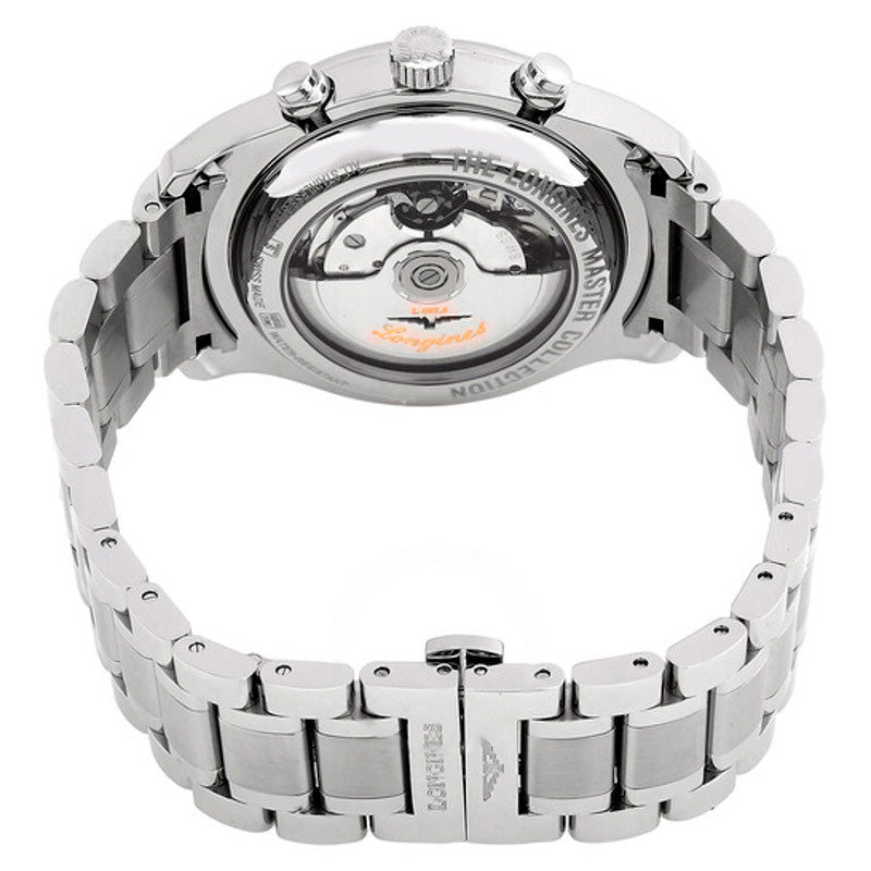 Relógio Longines Master Collection Cronógrafo GMT Automático Fase da Lua Mostrador Prateado 42 mm - Mercado de Luxo - O Maior E-Commerce de Bens, Produtos e Serviços de Luxo do Brasil.