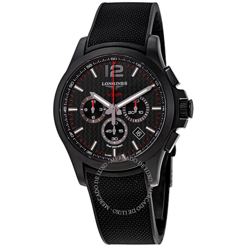Relógio Conquest VHP Perpetual Chronograph Quartz Black Carbon Dial 44 mm - Mercado de Luxo - O Maior E-Commerce de Bens, Produtos e Serviços de Luxo do Brasil.