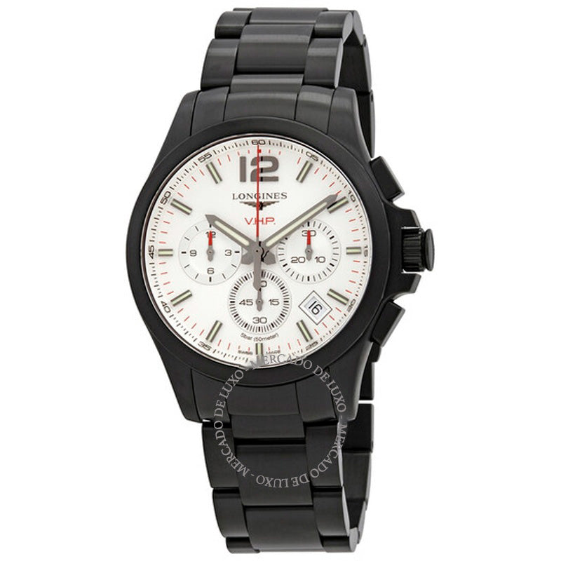 Relógio Conquest VHP Perpetual Chronograph Quartzo Mostrador Prata 42 mm - Mercado de Luxo - O Maior E-Commerce de Bens, Produtos e Serviços de Luxo do Brasil.
