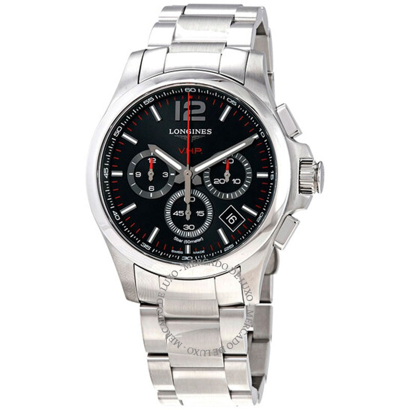 Relógio Conquest VHP Perpetual Chronograph Quartzo Mostrador Preto 42 mm - Mercado de Luxo - O Maior E-Commerce de Bens, Produtos e Serviços de Luxo do Brasil.