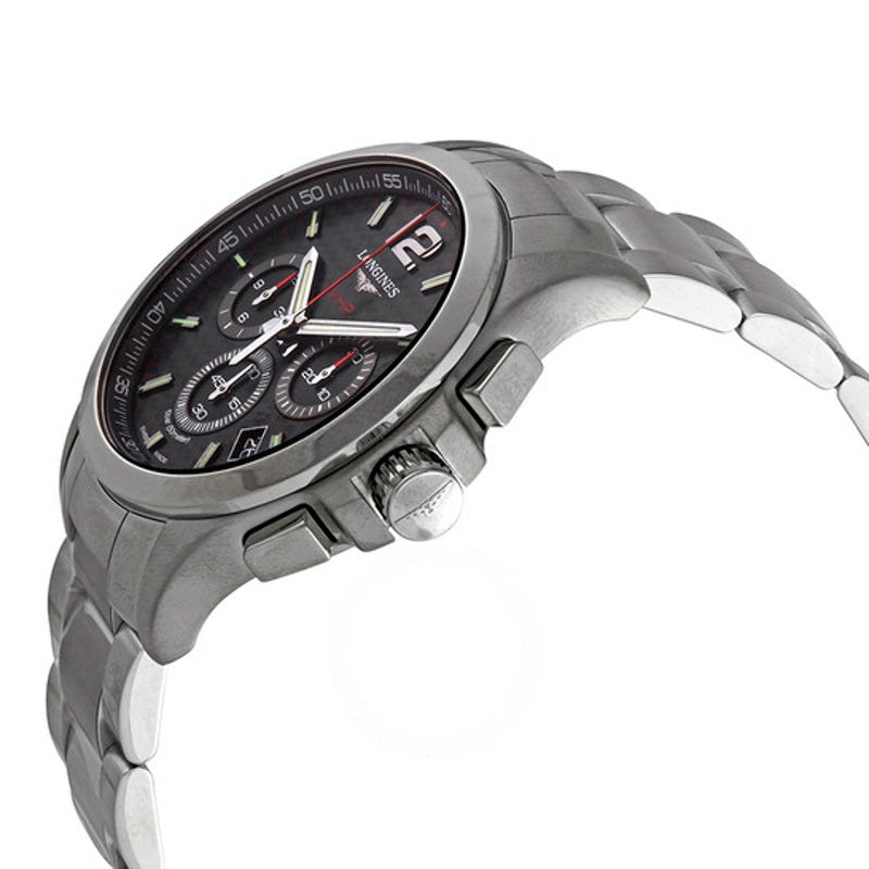 Relógio Cronógrafo Perpétuo Conquest VHP Mostrador Preto Carbono 42 mm - Mercado de Luxo - O Maior E-Commerce de Bens, Produtos e Serviços de Luxo do Brasil.