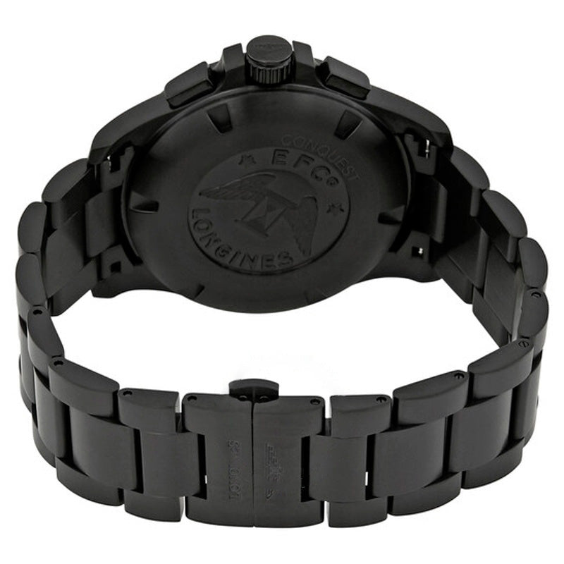 Relógio Cronógrafo Conquest VHP com mostrador preto esculpido 44 mm - Mercado de Luxo - O Maior E-Commerce de Bens, Produtos e Serviços de Luxo do Brasil.