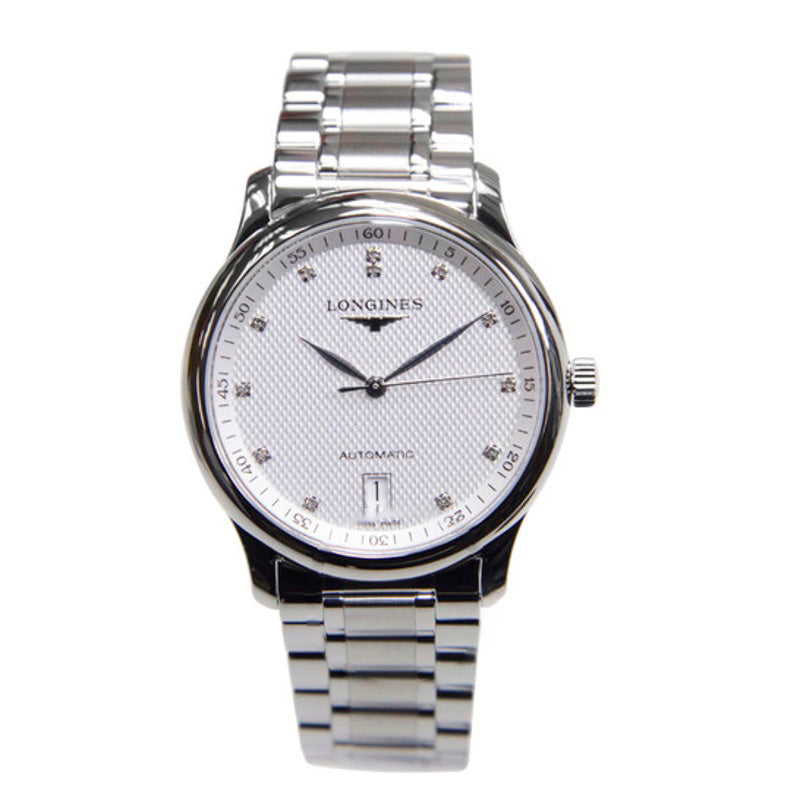 Relógio Mostrador prateado com diamantes da Master Collection 38 mm - Mercado de Luxo - O Maior E-Commerce de Bens, Produtos e Serviços de Luxo do Brasil.