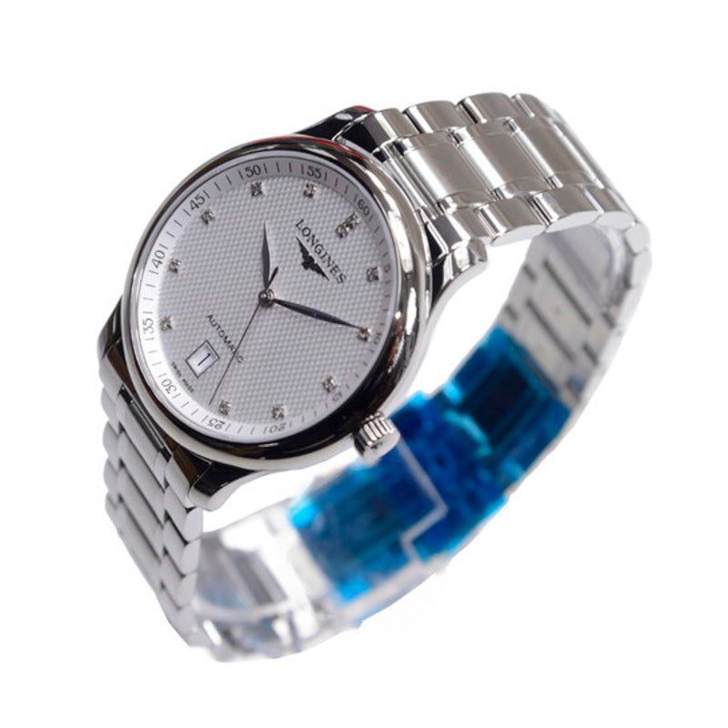 Relógio Mostrador prateado com diamantes da Master Collection 38 mm - Mercado de Luxo - O Maior E-Commerce de Bens, Produtos e Serviços de Luxo do Brasil.