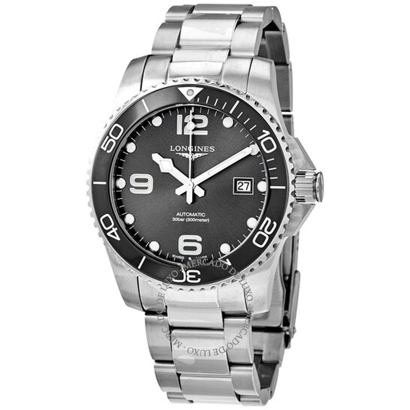 Relógio HydroConquest Automático Aço e Cerâmica 41 mm - Mercado de Luxo - O Maior E-Commerce de Bens, Produtos e Serviços de Luxo do Brasil.